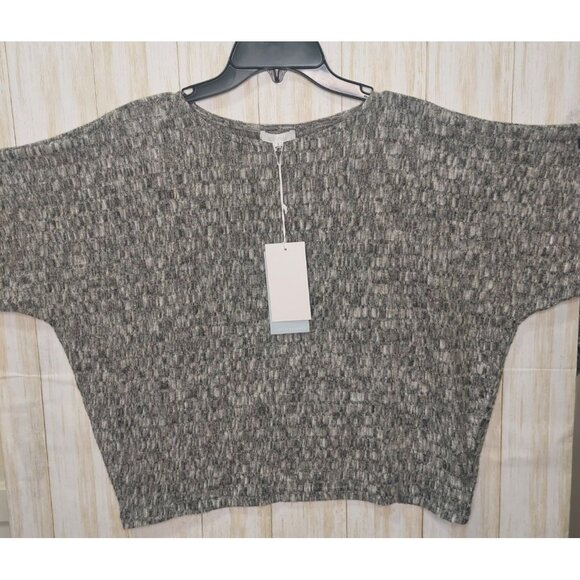 Calme By Johnny Was Women's Gray Dolman Long Sleeve Knit Top Size Small Soft - Picture 4 of 10